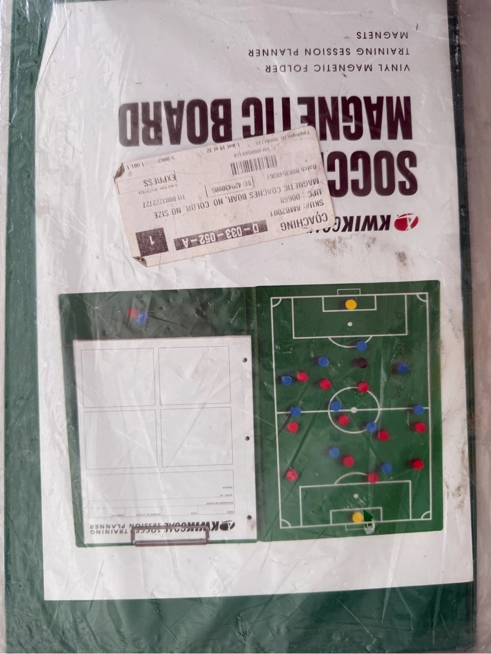 BNWT MB-2 Kwik Goal Soccer Magnetic Coaching Board Green & White